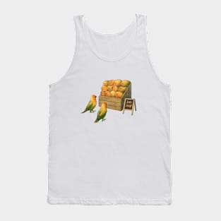 Lovebird Parrots and Mangos Tank Top